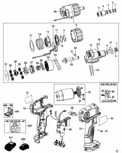 Buy A Dewalt DCF610 Spare part or Replacement part for Your SCREWDRIVER and Fix Your Machine Today