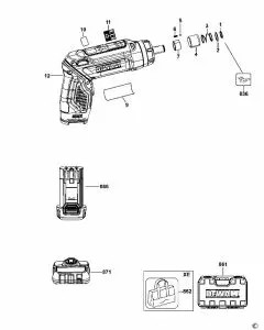 Buy A Dewalt DCF680 Spare part or Replacement part for Your SCREWDRIVER and Fix Your Machine Today