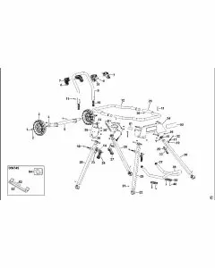 Buy A Dewalt DWE74911 Spare part or Replacement part for Your LEG STAND and Fix Your Machine Today