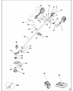 Buy A Dewalt DCM561P1 Spare part or Replacement part for Your STRING TRIMMER and Fix Your Machine Today