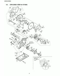 Panasonic EY3552 Spare Parts List