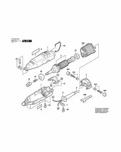 Dremel 200 bare F 013 020 046 Spare Parts List