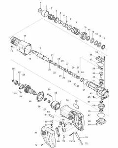 Makita HK0500 Spare Parts List