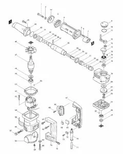 Makita HK1800 Spare Parts List