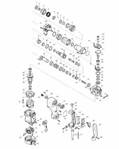 Makita HK1820 Spare Parts List