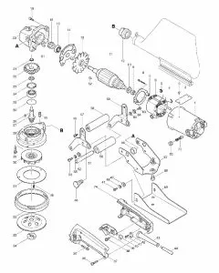 Makita PC1100 Spare Parts List