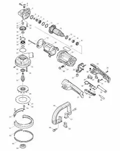 Makita PC5000C Spare Parts List