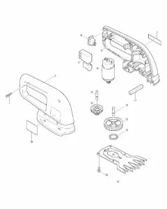 Makita UM103D Spare Parts List