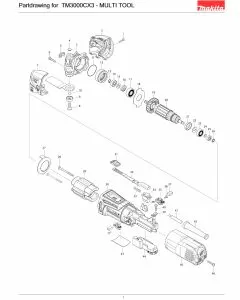 Buy A Makita TM3000CX3  Spare part or Replacement part for Your Impact Driver and Fix Your Machine Today