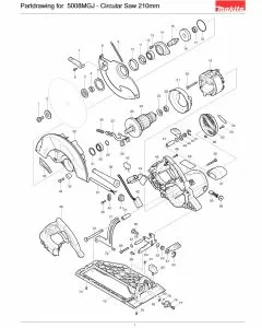 Buy A Makita 5008MGJ  Spare part or Replacement part for Your Circular Saw and Fix Your Machine Today