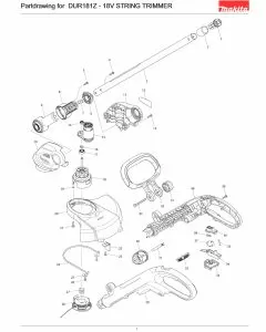 Buy A Makita DUR181  Spare part or Replacement part for Your Line Trimmer and Fix Your Machine Today