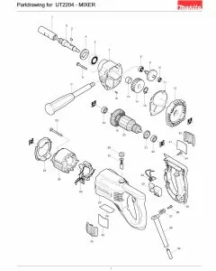 Buy A Makita UT2204  Spare part or Replacement part for Your Mixer and Fix Your Machine Today