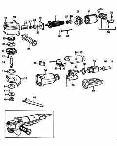 Buy A Black & Decker 5512  Spare part or Replacement part for Your Angle Grinders and Fix Your Machine Today