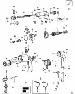 Buy A Dewalt DW500 Spare part or Replacement part for Your HAMMER DRILL and Fix Your Machine Today