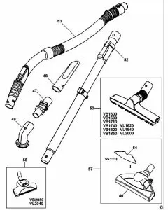 Buy A Black & Decker VB1600  Spare part or Replacement part for Your Vacuum Cleaners and Fix Your Machine Today