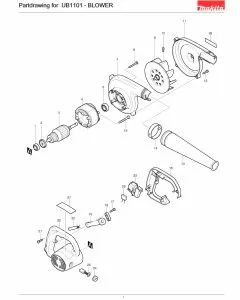 Buy A Makita UB1101  Spare part or Replacement part for Your Multi-Tool and Fix Your Machine Today