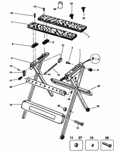 Buy A Black & Decker WM300  Spare part or Replacement part for Your Workmates and Fix Your Machine Today