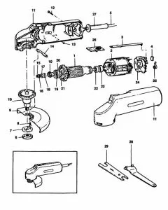 Buy A Black & Decker BD5  Spare part or Replacement part for Your Sander Grinders and Fix Your Machine Today