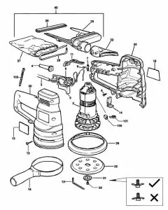 Buy A Black & Decker BD190E  Spare part or Replacement part for Your Random Orbit Sanders and Fix Your Machine Today