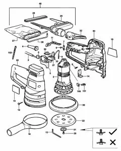 Buy A Black & Decker BD190S  Spare part or Replacement part for Your Random Orbit Sanders and Fix Your Machine Today