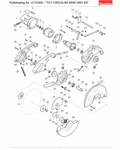 Buy A Makita LC1230X  Spare part or Replacement part for Your Mitre Saw and Fix Your Machine Today