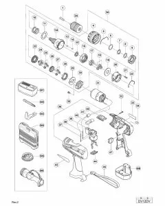 Buy A Hitachi DV12DV Spare part or Replacement part for Your 12V CORDLESS IMPACT DRILL and Fix Your Machine Today