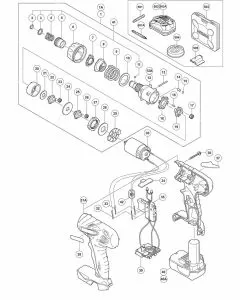 Buy A Hitachi DB10DL Spare part or Replacement part for Your CORDLESS DRIVER DRILL and Fix Your Machine Today