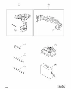 Buy A Hitachi KC10DGL Spare part or Replacement part for Your CORDLESS COMBO KIT and Fix Your Machine Today