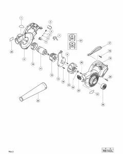 Buy A Hitachi RB14DL Spare part or Replacement part for Your 14.4V CORDLESS BLOWER and Fix Your Machine Today