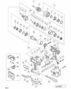 Buy A Hitachi DV14DL Spare part or Replacement part for Your CORDLESS IMPACT DRIVER DRILL and Fix Your Machine Today