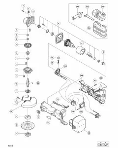 Buy A Hitachi G14DMR Spare part or Replacement part for Your CORDLESS DISC GRINDER and Fix Your Machine Today