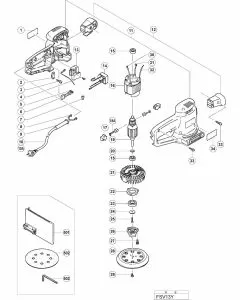 Buy A Hitachi FSV13Y Spare part or Replacement part for Your RANDOM ORBIT SANDER and Fix Your Machine Today