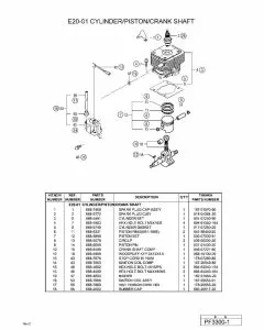 Buy A Hitachi PF-3300(FORUSA) Spare part or Replacement part for Your UTILITY ENGINE and Fix Your Machine Today