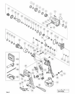 Buy A Hitachi DH14DL Spare part or Replacement part for Your CORDLESS ROTARY HAMMER and Fix Your Machine Today