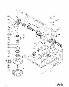 Buy A Hitachi SAT-180 Spare part or Replacement part for Your DISC SANDER POLISHER and Fix Your Machine Today