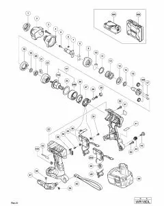 Buy A Hitachi WR18DL Spare part or Replacement part for Your 18V CORDLESS IMPACT WRENCH and Fix Your Machine Today