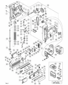 Buy A Hitachi NP14DSL Spare part or Replacement part for Your CORDLESS PIN NAILER and Fix Your Machine Today