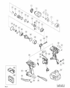 Buy A Hitachi WR18DL2 Spare part or Replacement part for Your CORDLESS IMPACT WRENCH and Fix Your Machine Today