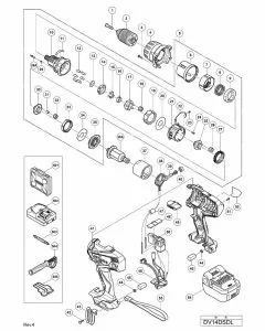 Buy A Hitachi DV14DSDL Spare part or Replacement part for Your CORDLESS IMPACT DRIVER DRILL and Fix Your Machine Today