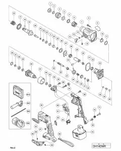 Buy A Hitachi DH14DMR Spare part or Replacement part for Your CORDLESS ROTARY HAMMER and Fix Your Machine Today