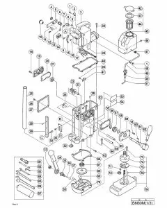 Buy A Hitachi BM60M Spare part or Replacement part for Your MAGNETIC DRILL PRESS and Fix Your Machine Today