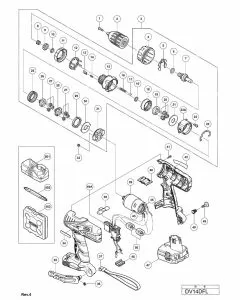 Buy A Hitachi DV14DFL Spare part or Replacement part for Your CORDLESS IMPACT DRIVER DRILL and Fix Your Machine Today