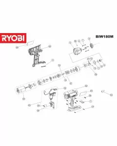 Ryobi BIW180M-5133001032 Spare Parts List