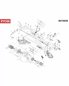 Ryobi ELT4235 Spare Parts List