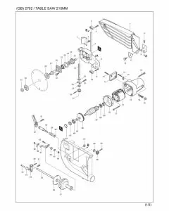 Buy A Makita 2702 *HEX HD SCREW M6X20 265460-5 Spare Part and Fix Your Table Saw  Today