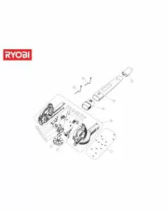 Ryobi OBL1820H Spare Parts List Serial No: 4000444395