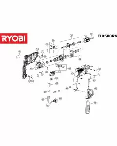 Ryobi EID500DS Spare Parts List Serial No: 4000444079