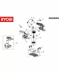 Ryobi ESS280RV Spare Parts List Serial No: 4000444128