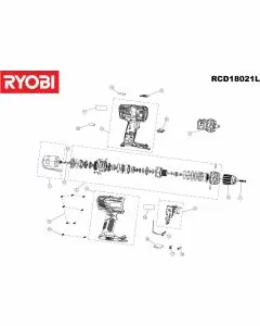 Ryobi 5133001173 Spare Parts List Serial No: 5133001173