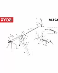 Ryobi RLS02 ADJUSTING PIECE Item discontinued (5131031001) Spare Part Serial No: 5133001817